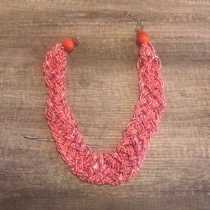 Beaded statement necklace